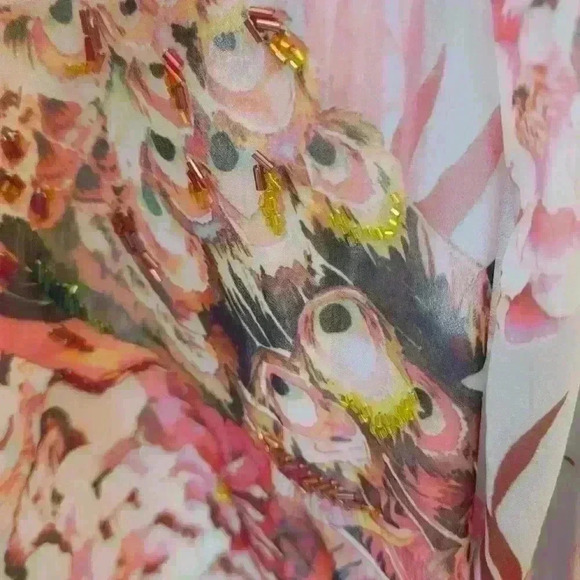 DENNIS by Dennis Basso Long Sheer Top - Picture 2 of 8